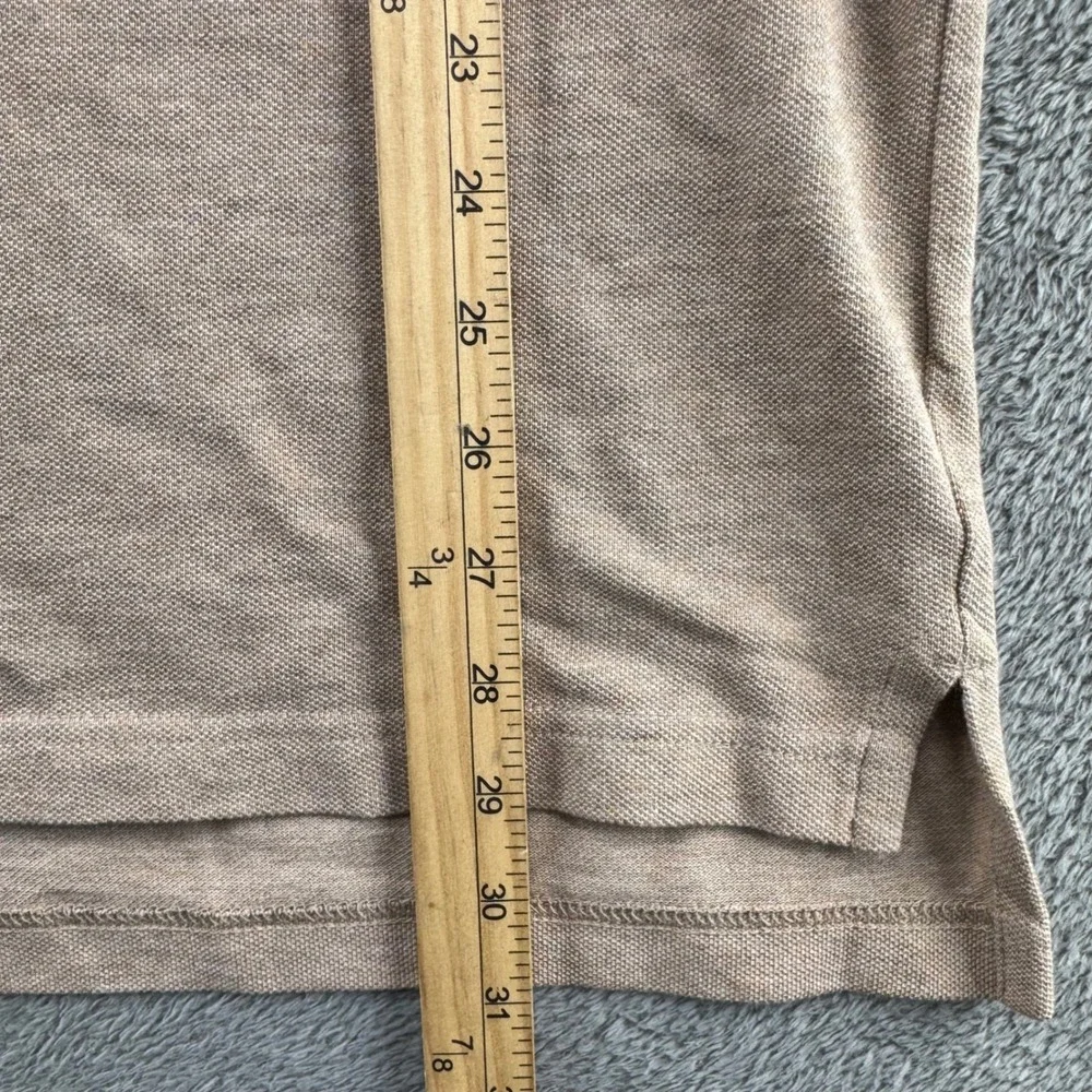 Brooks Brothers Polo Shirt Mens XL Tan Excellent Performance Cotton Original Fit